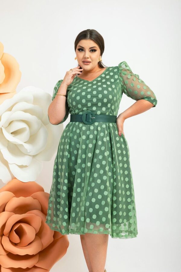 Vestido Thalita Verde Menta - Imagem 3