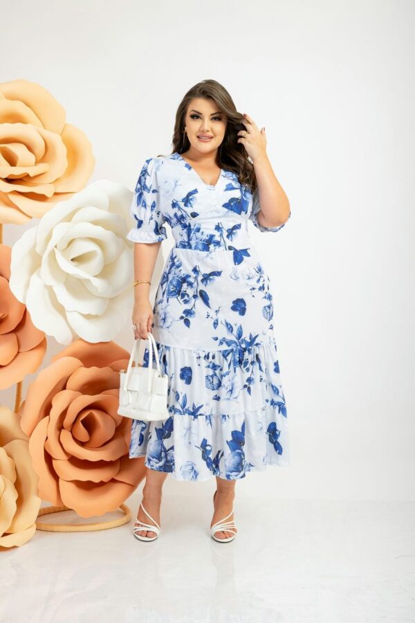 Vestido thania estampa exclusiva - Imagem 2