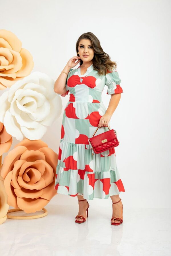 Vestido thania estampa exclusiva - Imagem 5