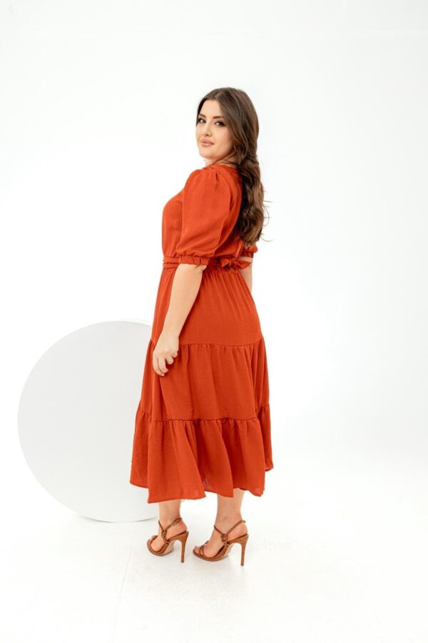 Vestido Helena Três Maria Terra Cota - Imagem 4