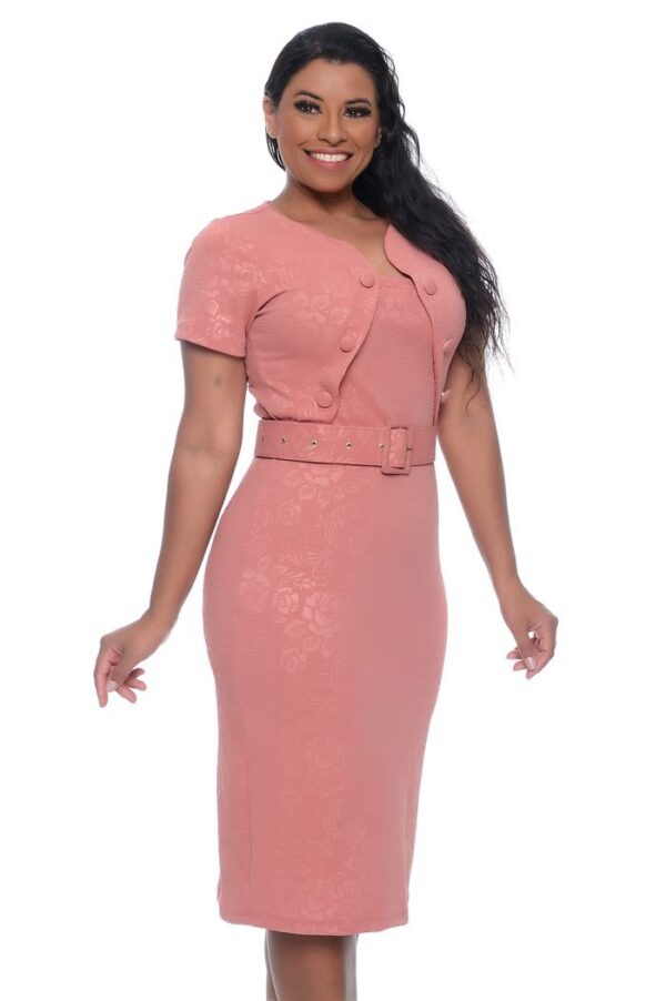 Vestido Karina /roze - Imagem 7