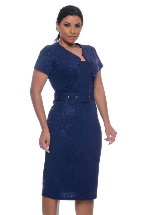 Vestido Karina /Azul Marinho - Imagem 6