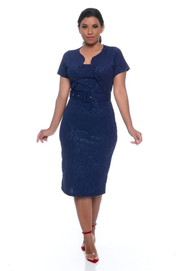 Vestido Karina /Azul Marinho - Imagem 3