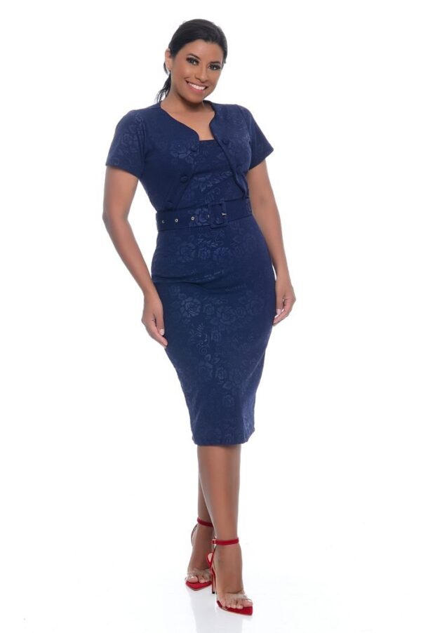 Vestido Karina /Azul Marinho - Imagem 2