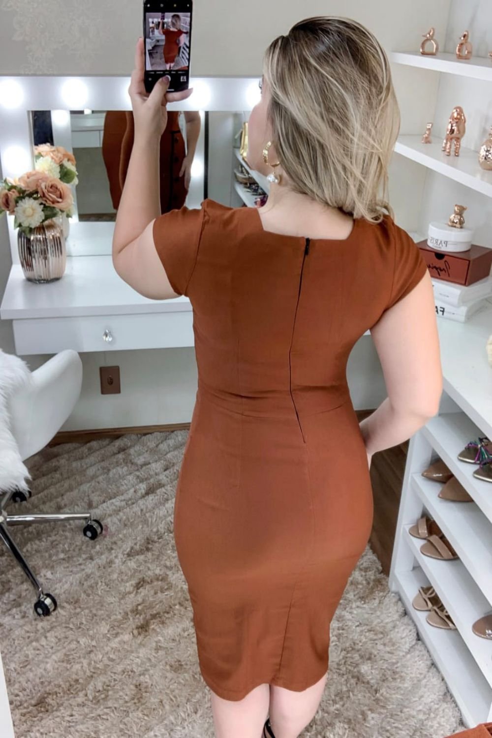 Vestido Mariana Caramelo DTL Preto - Imagem 5