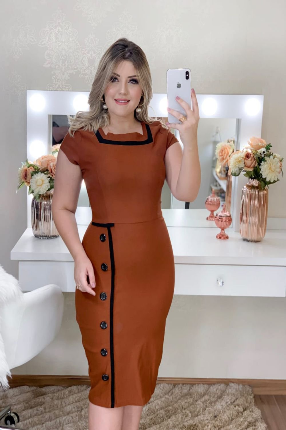 Vestido Mariana Caramelo DTL Preto - Imagem 3