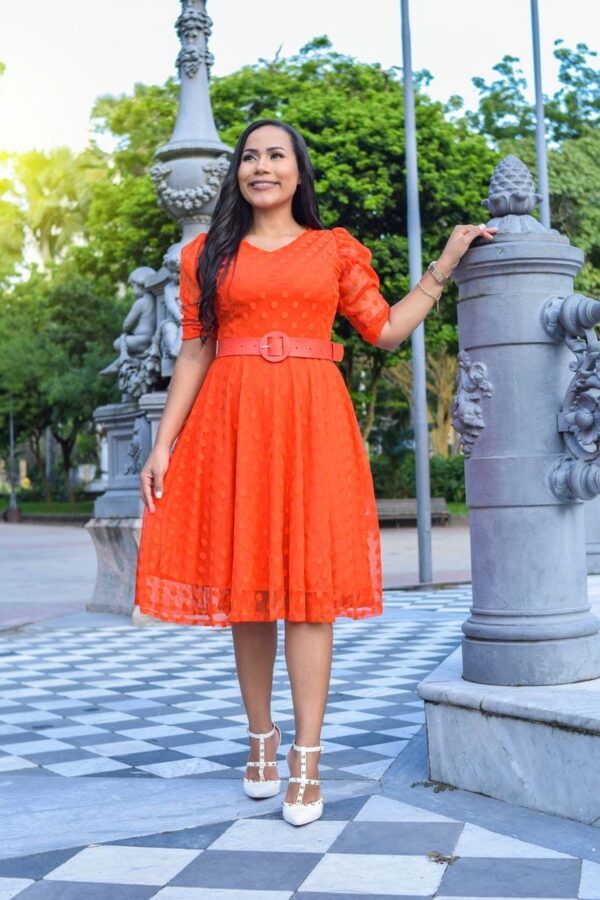 Vestido Thalita Laranja