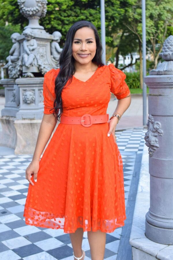 Vestido Thalita Laranja - Imagem 2
