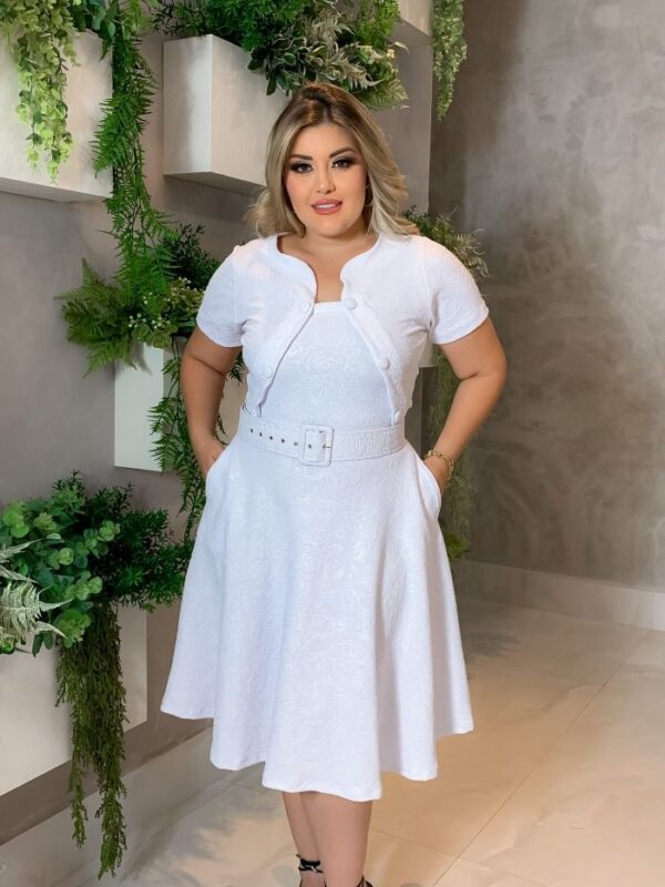 Vestido Geysa/ Branco
