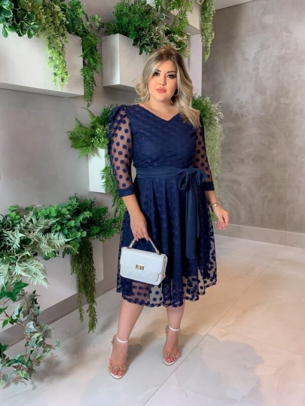 Vestido Thalita c/Cinto - Imagem 3