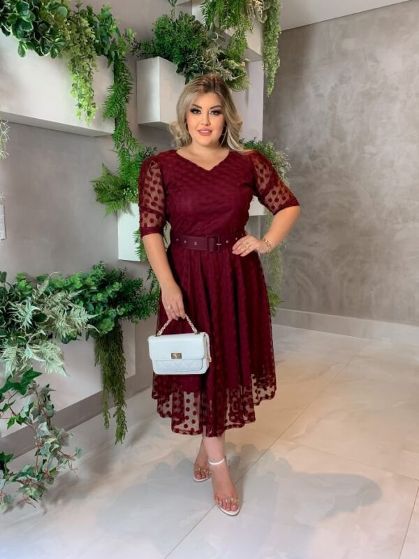 Vestido Thalita c/Cinto - Imagem 3