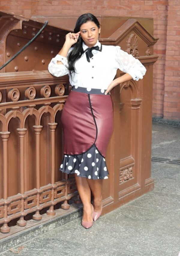 Camisa Fernanda Manga Longa Tule Branco - Imagem 20