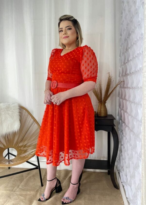 Vestido Thalita Laranja - Imagem 7