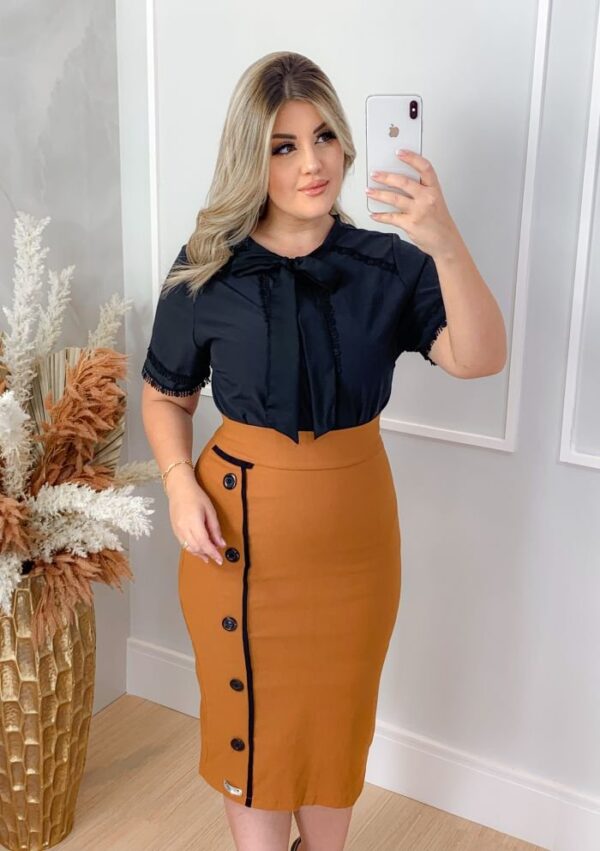 Saia Mariana Caramelo - Imagem 3