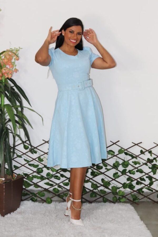 Vestido Valentina c/ Cinto - Imagem 6