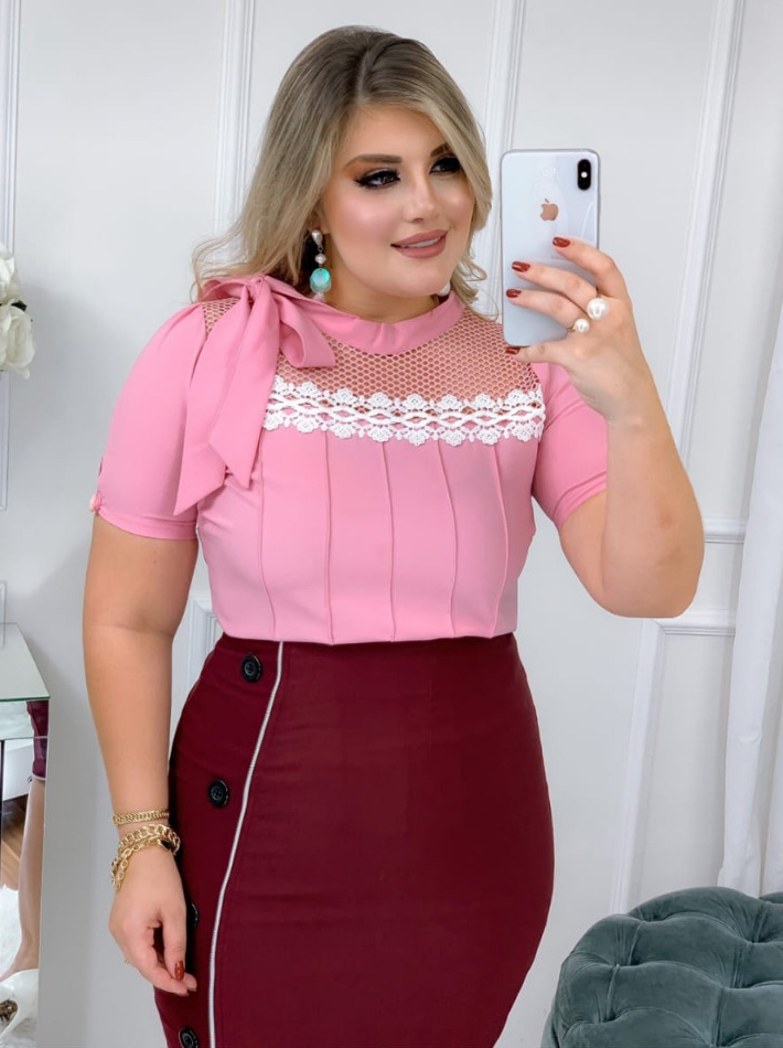 Blusa Angelina c/Guipy
