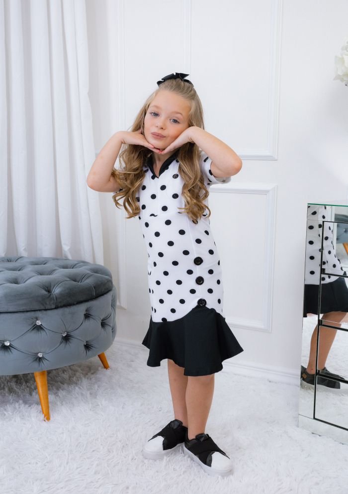 Vestido Polyana Branco/Preto - Imagem 5