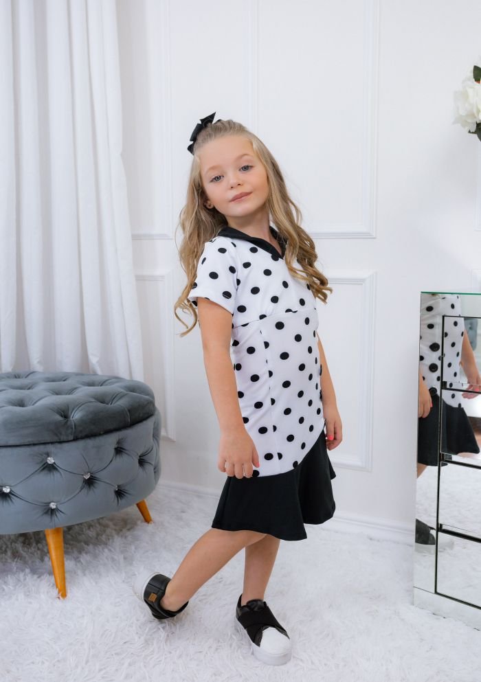 Vestido Polyana Branco/Preto - Imagem 4