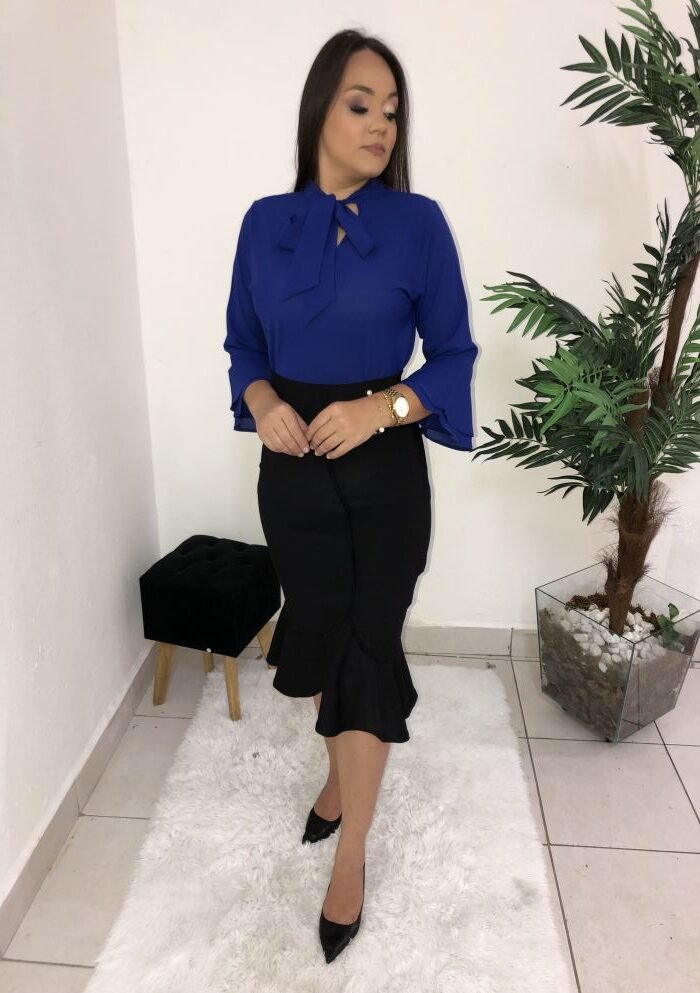 Blusa Samara Azul Royal - Imagem 12