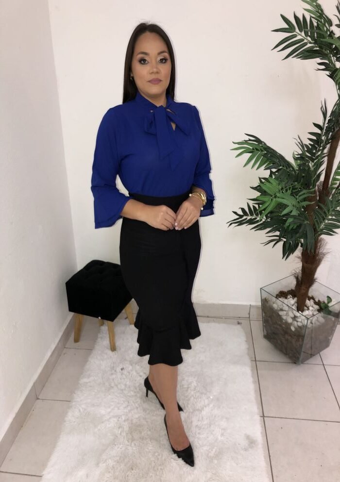 Blusa Samara Azul Royal - Imagem 11