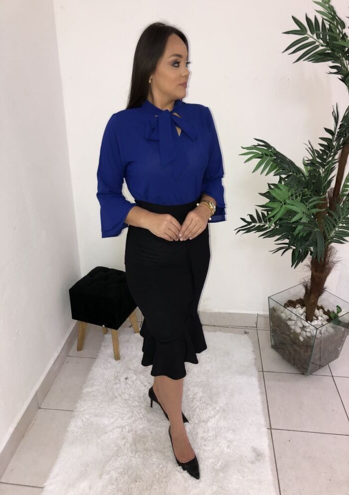 Blusa Samara Azul Royal - Imagem 9