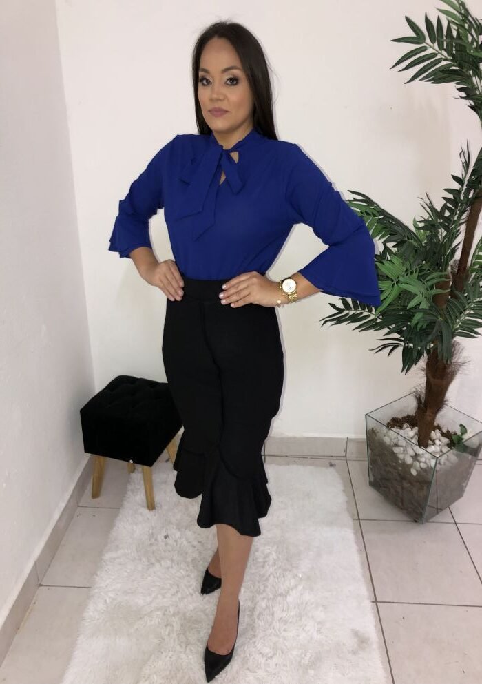 Blusa Samara Azul Royal - Imagem 7