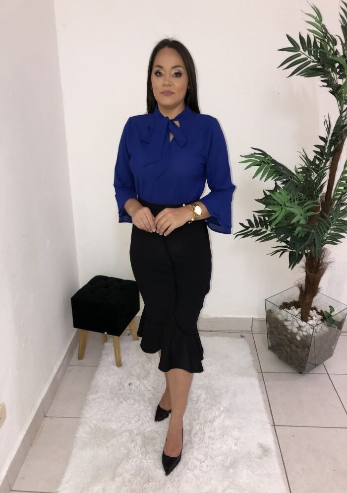 Blusa Samara Azul Royal - Imagem 6