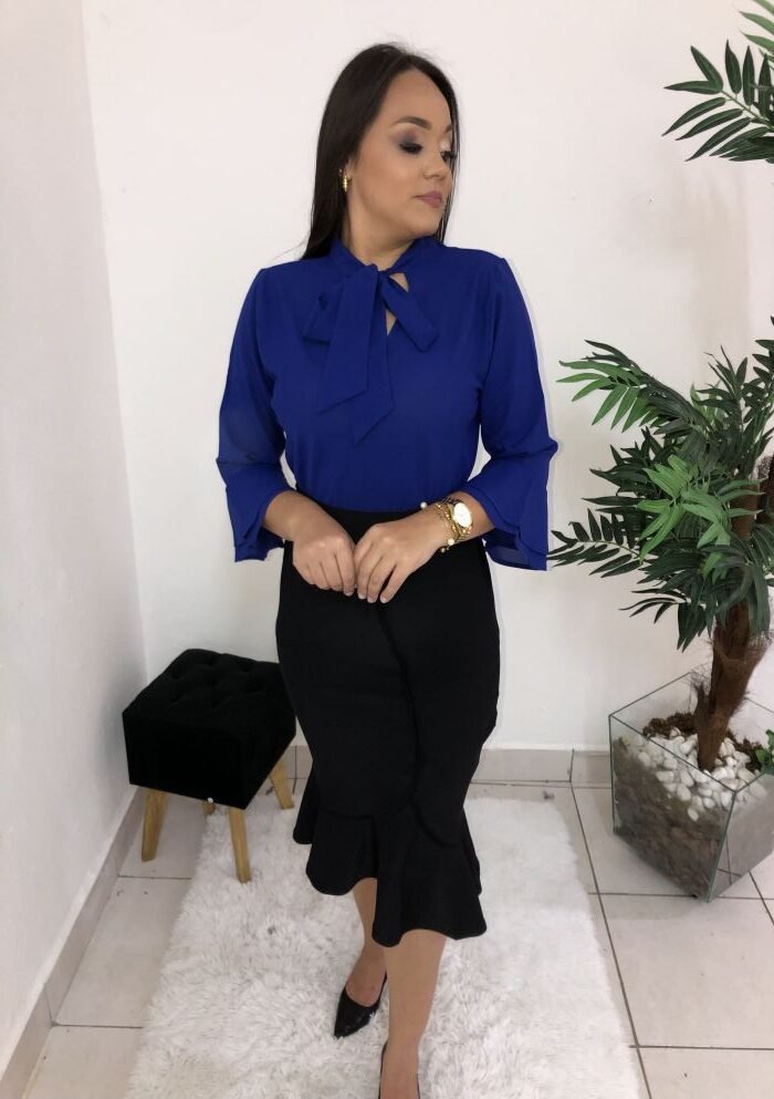 Blusa Samara Azul Royal