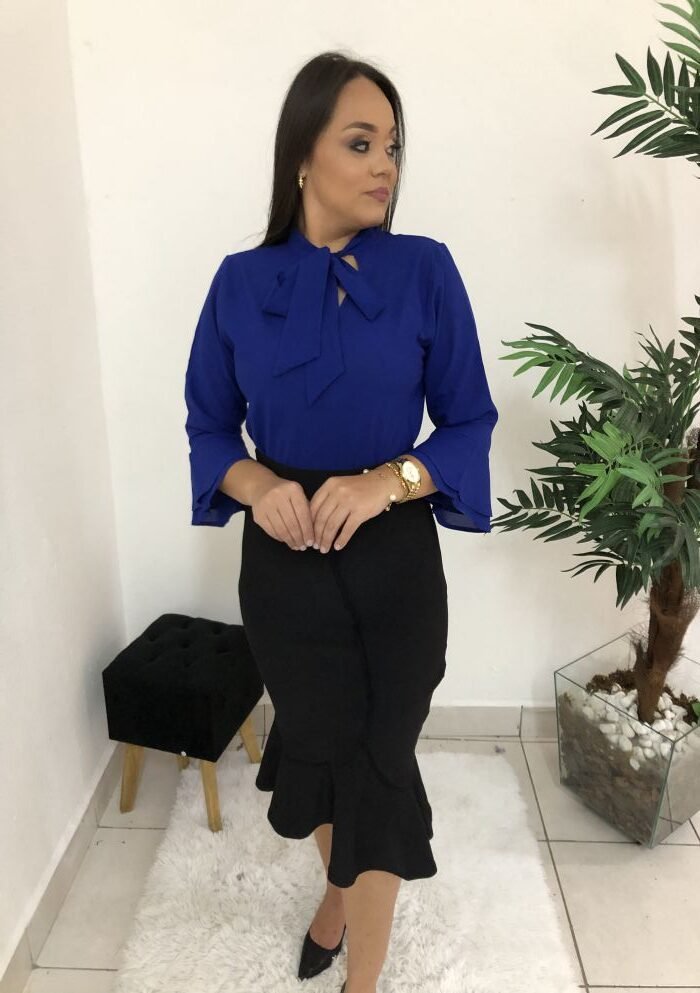 Blusa Samara Azul Royal - Imagem 3