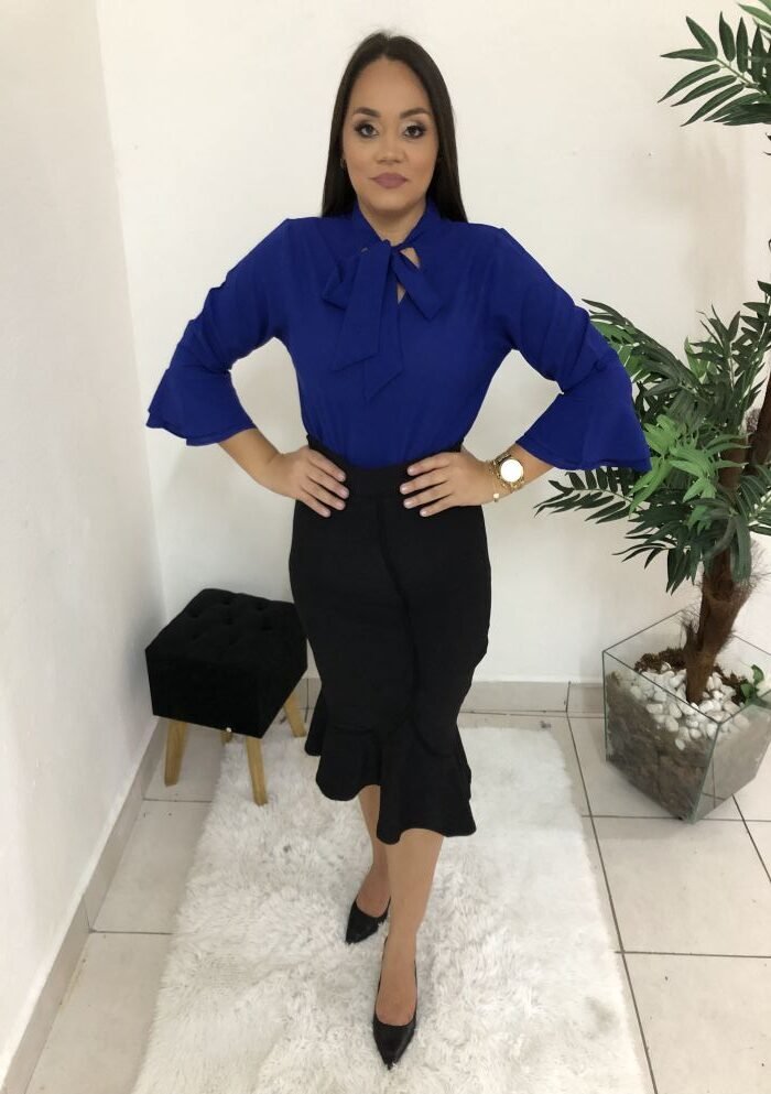 Blusa Samara Azul Royal - Imagem 2