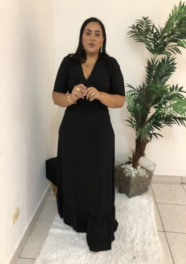 Vestido Longo Laura Preto - Imagem 7