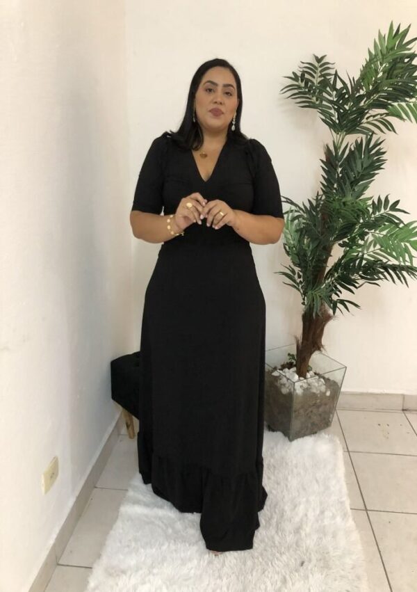 Vestido Longo Laura Preto - Imagem 6