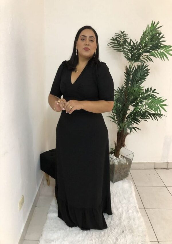 Vestido Longo Laura Preto - Imagem 5