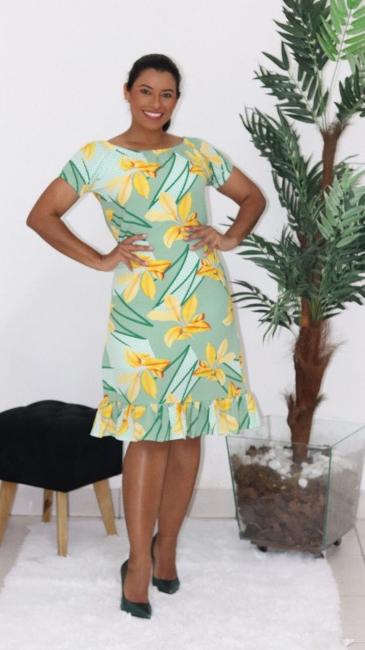 Vestido Crepe Seda Canelado - Imagem 3